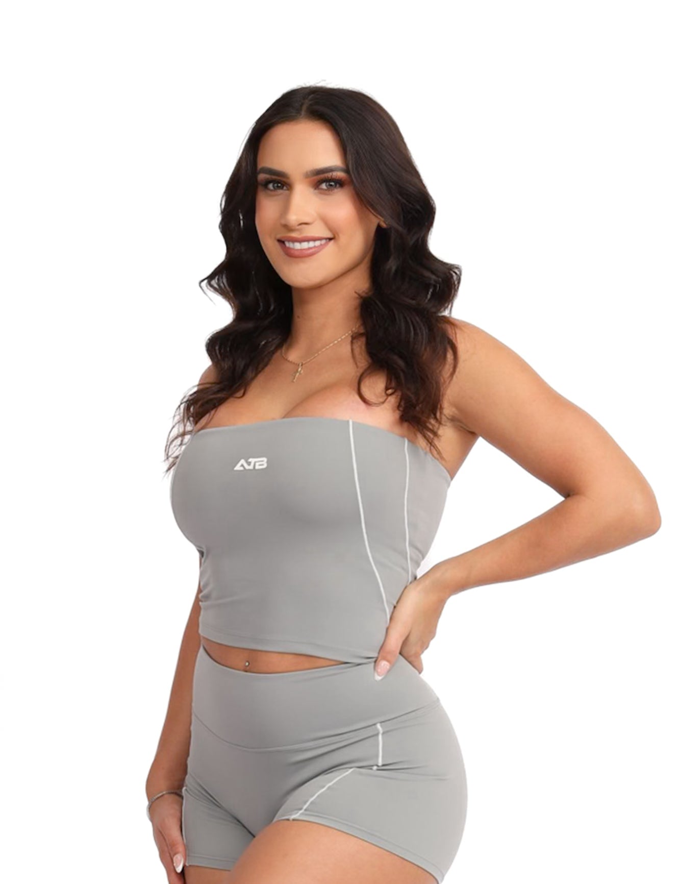 Allure The Brand Desirable Tube Top – Stylish Women's Top in Black, Blue, Gray, and Pink