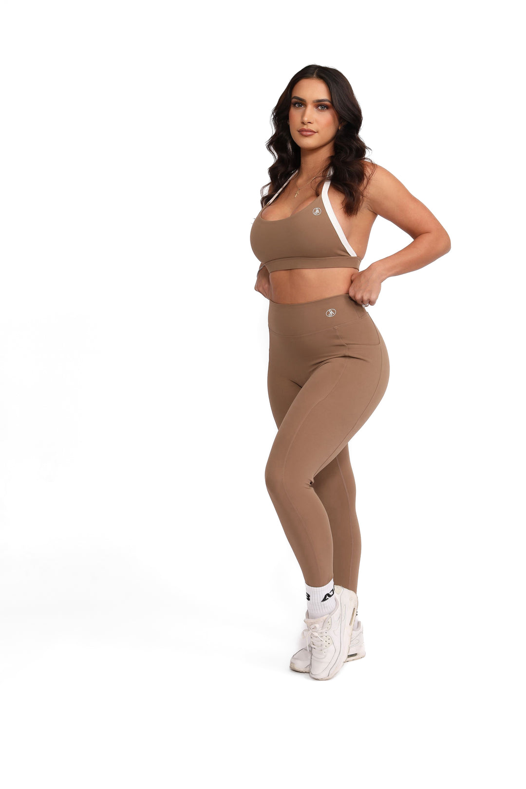 Brown Outline Leggings