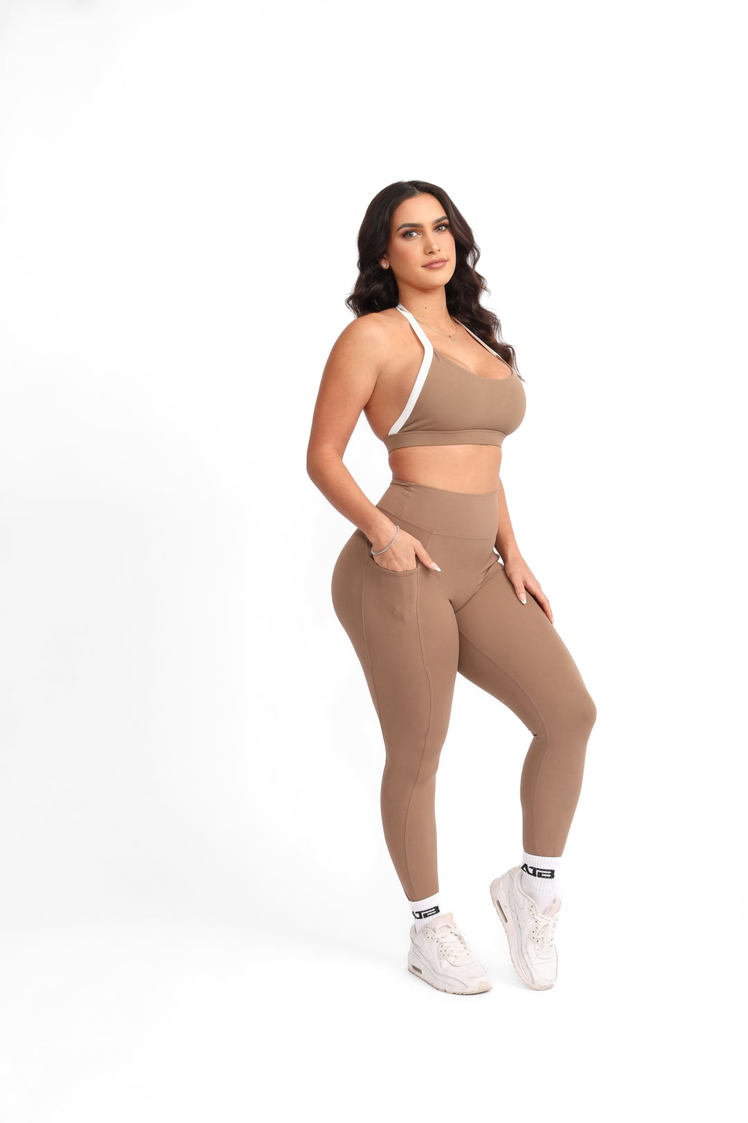 Brown Outline Leggings