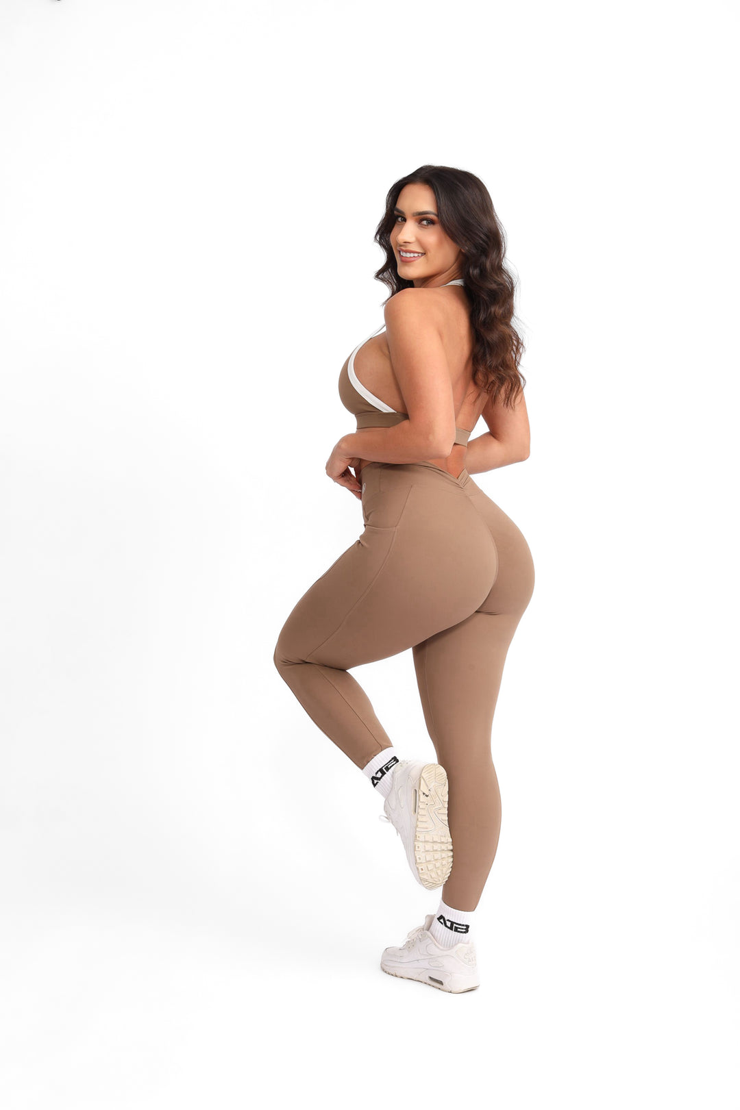 Brown Outline Leggings