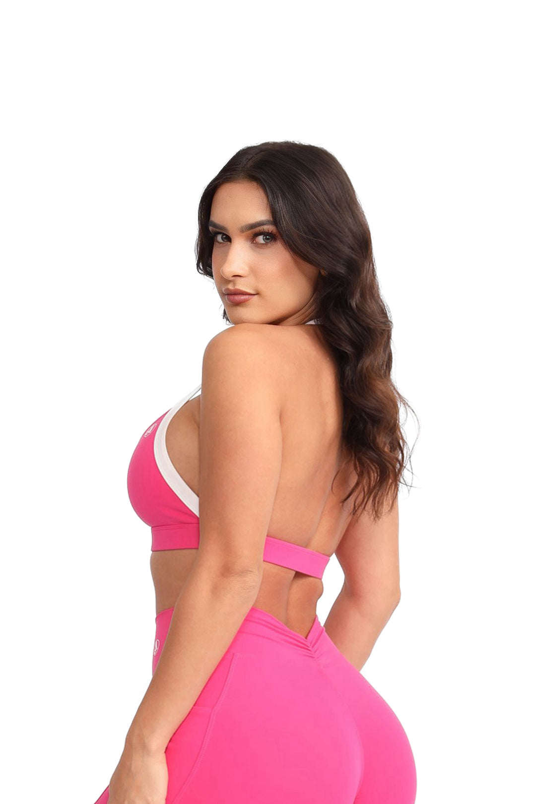 Pink Outline Sports Bra