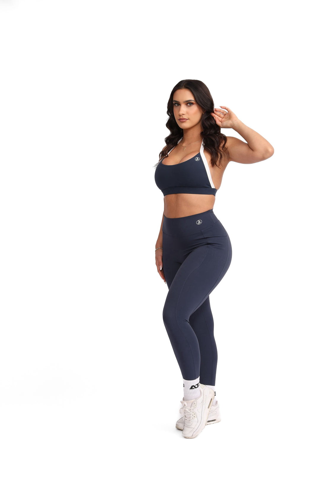 Navy Outline Leggings