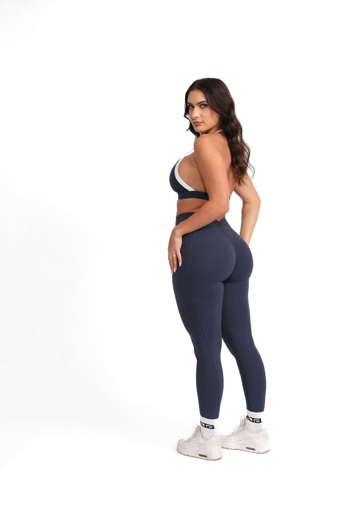 Navy Outline Leggings