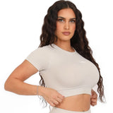 Peachy T-Shirt Crop Top