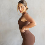 FLOW Scoop Neck Sports Bra - Allure The Brand