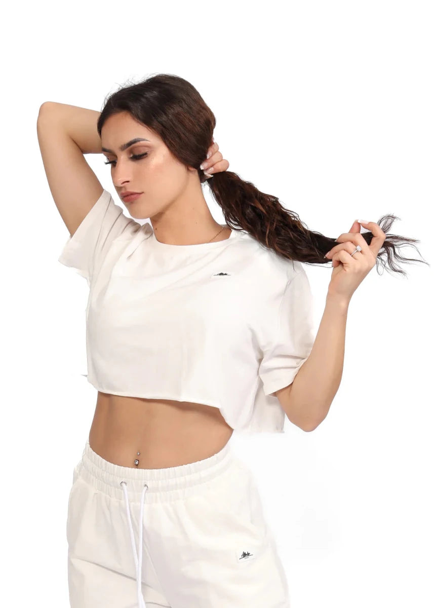 Oversized Cropped Top - Allure The Brand