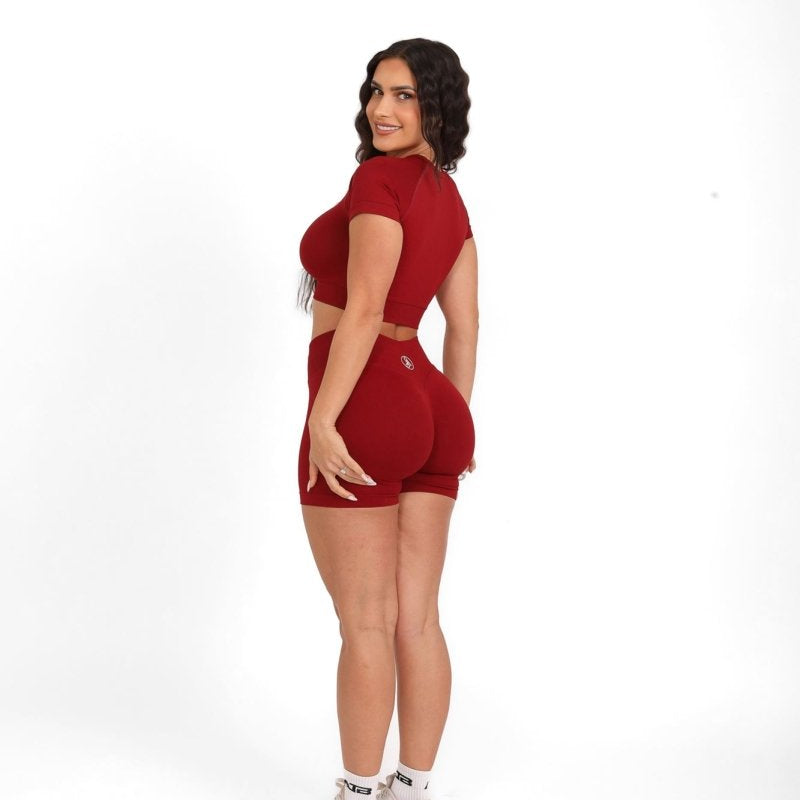 Peachy Scrunch Shorts - Allure The Brand