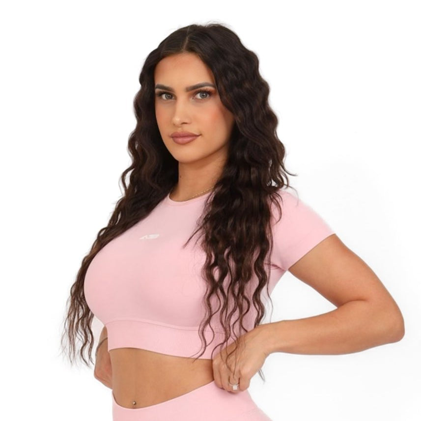 Peachy T-Shirt Crop Top - Allure The Brand