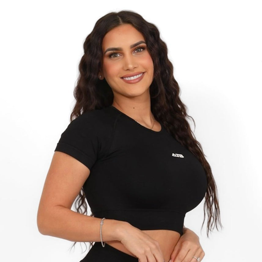 Peachy T-Shirt Crop Top - Allure The Brand