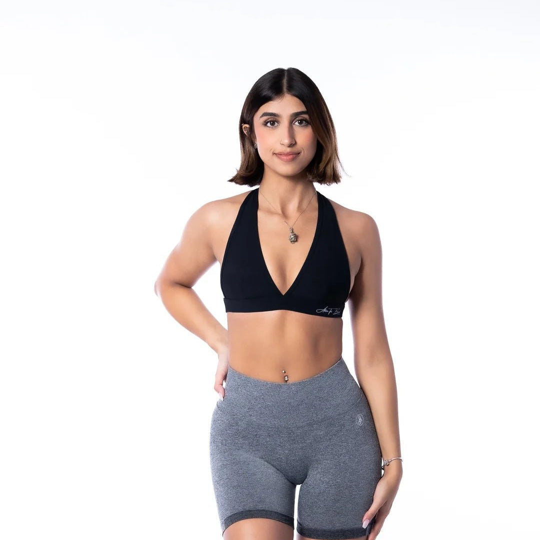 Ribbed Halter Bra - Allure The Brand
