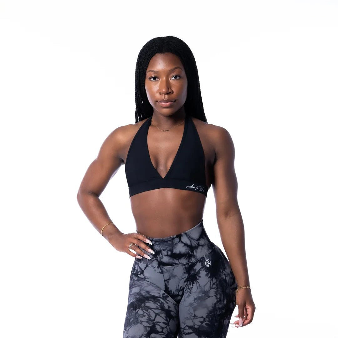 Ribbed Halter Bra - Allure The Brand