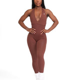 V Back Jumpsuits - Allure The Brand