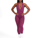 V Back Jumpsuits - Allure The Brand