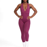 V Back Jumpsuits - Allure The Brand