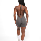 V - Back Romper - Allure The Brand