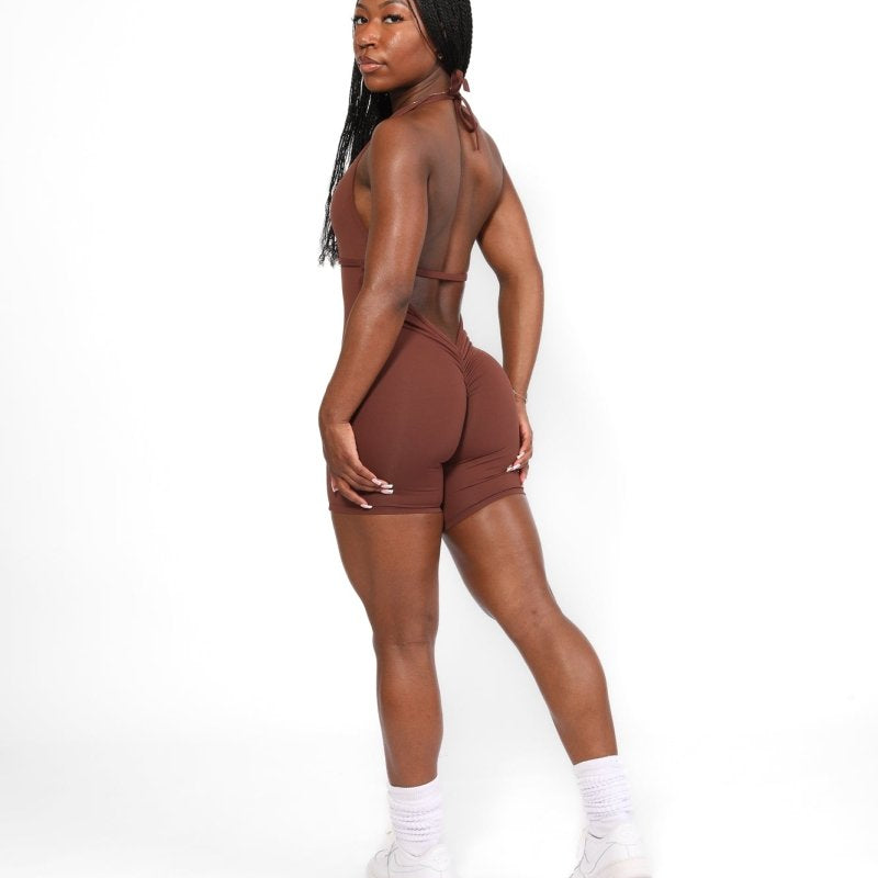 V - Back Romper - Allure The Brand