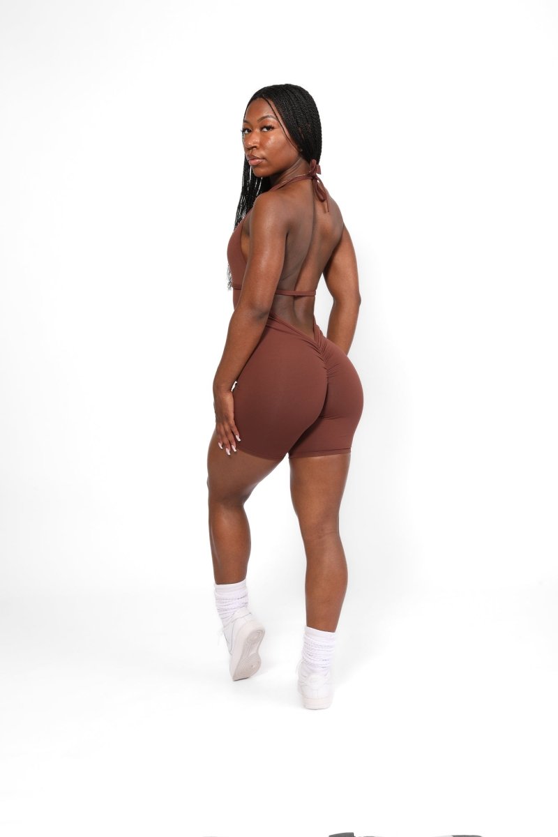 V - Back Romper - Allure The Brand