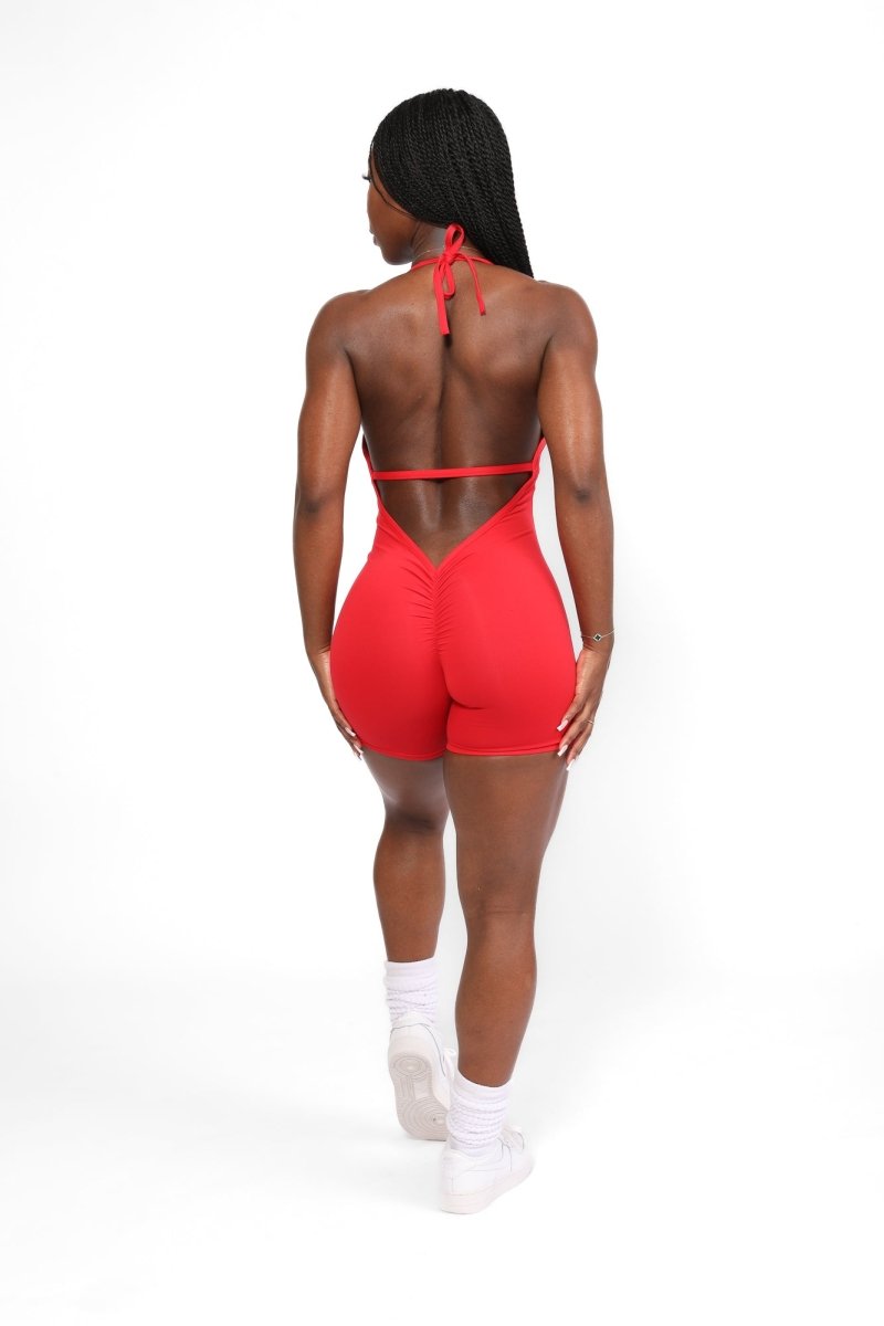 V - Back Romper - Allure The Brand