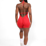 V - Back Romper - Allure The Brand