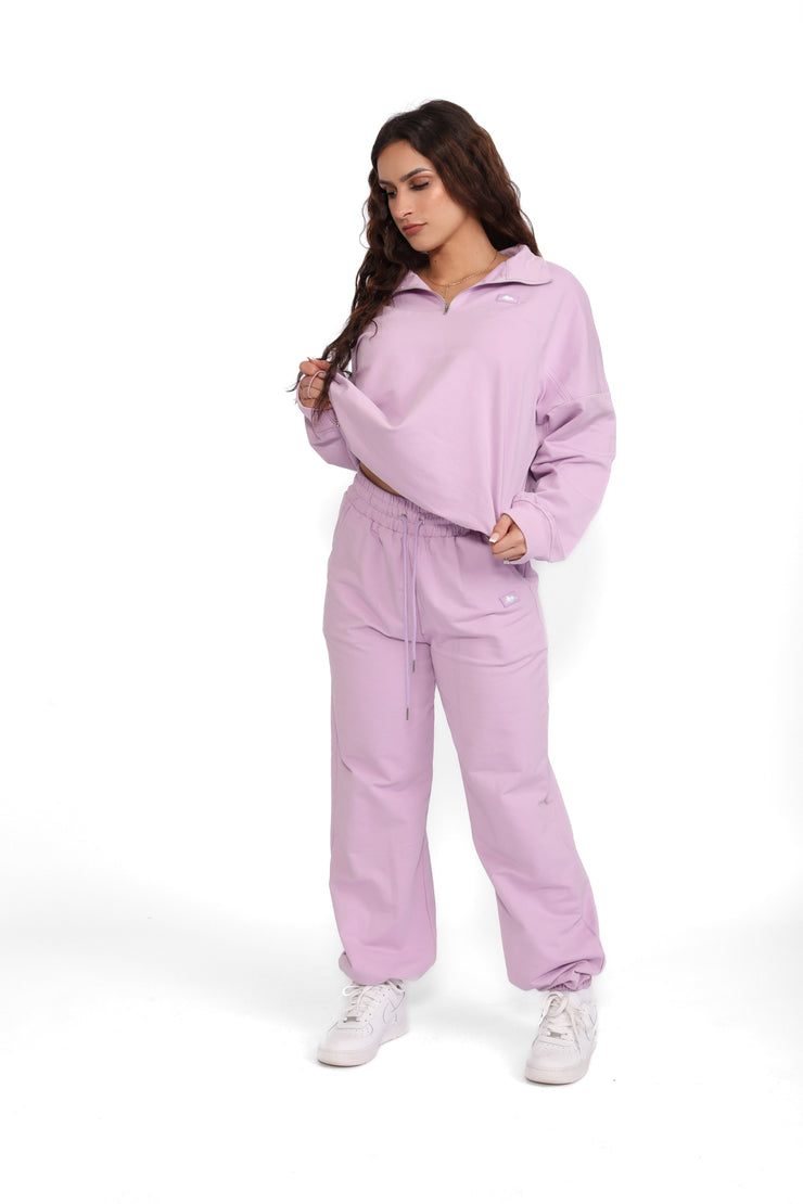 Purple Half-Zip Pullover