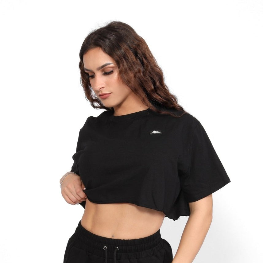 Oversized Cropped Top - Allure The Brand